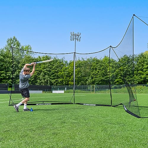 Stop that Ball™ Backstop Net Systems | Multi-Sport Ball Stop Net & Posts | Pop-Up, Freestanding & Socketed Options [7 Sizes] - size: 30ft, style: ProFlex