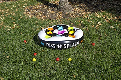 Poolmaster Toss ‘N’ Splash Inflatable Pool Game, Floating Pool Toss Game Set with Balls and Scoring Targets, Pool Party Game for Kids, Teens and Adults, Water and Lawn Play
