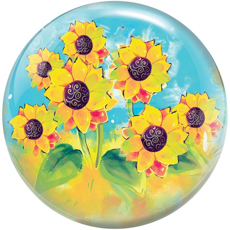Brunswick Viz-a-Ball Bowling Ball - size: 14lbs, style: Sunflower