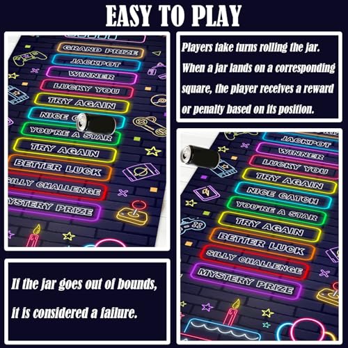 Birthday Party Games, Can Rolling Party Game for Kids Adults, Indoor Outdoor Group Activity, Game Controller Birthday Party Supplies Decorations, Funny Game for Birthday Retirement