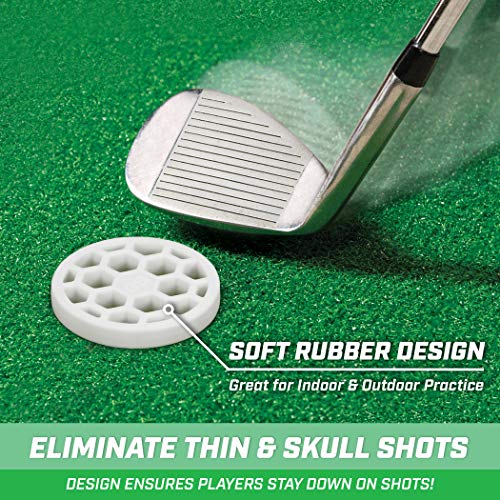 GoSports Pure Strike Golf Training Discs 24 Pack | Golf Swing Trainer and Ball Striking Training Aid for Contact, Compression and Swing Path Practice | Indoor and Outdoor Golf Practice Equipment