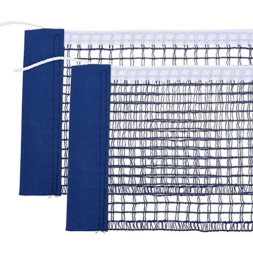 PATIKIL Table Tennis Net Replacement Ping Pong Net String Tension Equipment Accessories Polyester Cotton for Indoor Outdoor - color: Blue