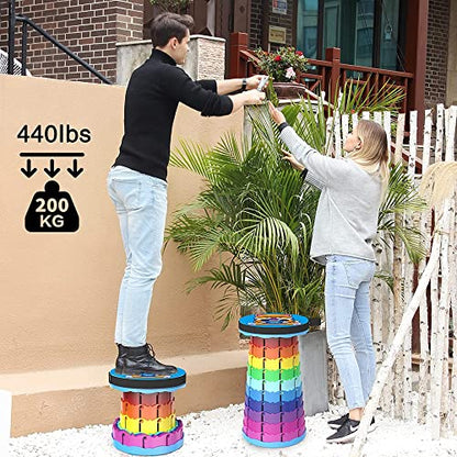 Alevmoom Folding Stool, Adjustable, Portable, Lightweight, Safety and Stability, Multi-Application - color: Puppy