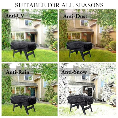 Waterproof Foosball Table Cover - Durable Outdoor Soccer Table Protector for Game Room, Patio & Billiard Tables, UV Resistant & Weatherproof, Fits Most Standard Sizes