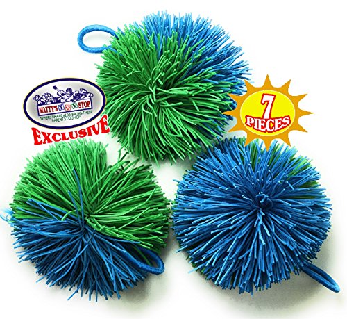 Matty's Toy Stop Deluxe Trampoline Extreme Paddle Ball Set for 4 Players - Includes 4 (12") Trampoline Paddles, 3 Rubber String Balls & Storage Bag