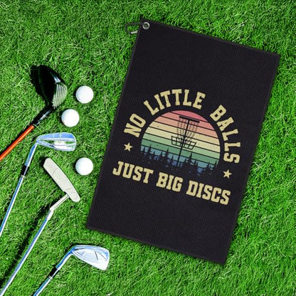 DYJYBMY Just Big Discs Retro Printed Golf Towel with Clip, Funny Golf Towels for Disc Cleanup, Retirement Gifts for Golfer Dad Grandpa, Retro Birthday Thank You Gifts for Golfing Lover Family Friend - color: Black03