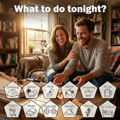 Date Night Food Decision Dice: 3 PCS Real Wood Dice Set Date Ideas for Couples,Dinner Dice Love Dice with Portable Gift Box,Valentines Gifts for Him Her Boyfriend Girlfriend