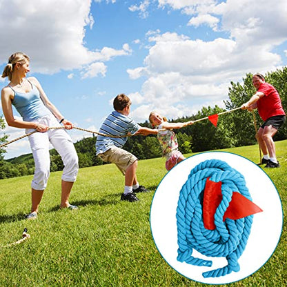 CWLAKON Outdoor Games, Potato Sack Race Bags, Tug of War Rope Blue for Kids and Adults Family, Field Day Birthday Party Field Day Games