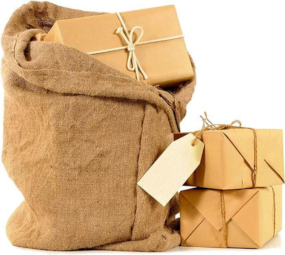 COTTON CRAFT Potato Sack Race Bags - 6 Pack - 24x39 Inch Large Burlap Gunny Sacks for Kids & Adults - Outdoor Lawn Games, Birthday Party, Picnic, Jute Jumping Easter Race Bags, Toy Storage - size: 6 Pack - 24x39