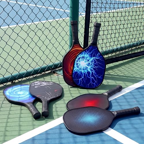 Wood Paddleball Racket Set PE Equipment for Elementary School Paddle Ball Racket with Non Slip Grip Physical Education Class Equipment for Men Women - size: Sky