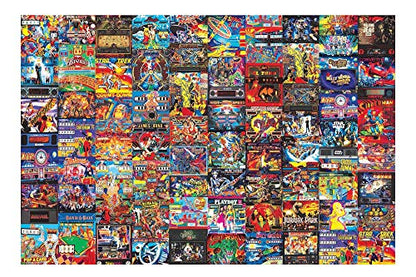 Pinball Parlor Retro Arcade Puzzle for Adults and Kids | 1000 Piece Jigsaw Puzzle Toy | Interactive Brain Teaser for Family Game Night | 28 x 20 Inches
