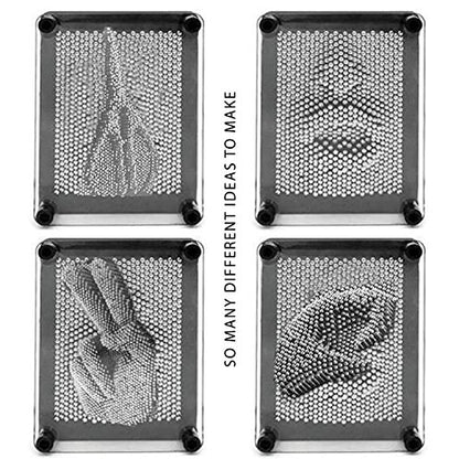 ArtCreativity 3D Pin Art Toy (Pack of 2) – Large 5x7 & Small 3.5x5 Sensory Boards – Fidget & Autism Toys for Kids – Creative Stress Relief Gift for Autistic Children Ages 3, 4, 5, 6, 7, 8, 9, 10