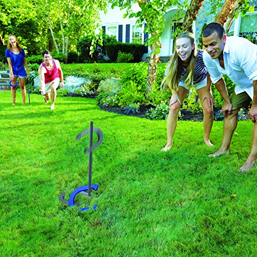 Franklin Sports Horseshoes Sets - Game Sets for Adults + Kids - Includes (4) Horseshoes and (2) Ground Stakes - style: Family