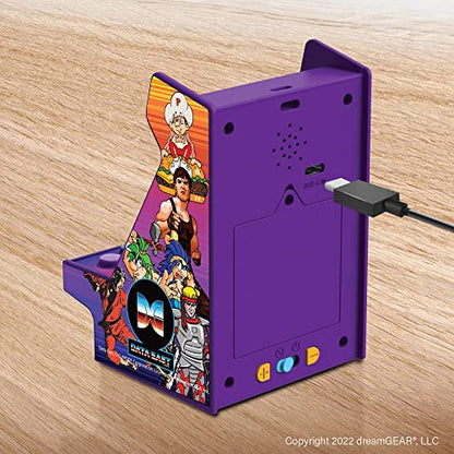 MY ARCADE Data East Hits Nano Player - 4.5" Portable Mini Arcade Machine with 208 Retro Games, 2.4" Color Display - style: Data East