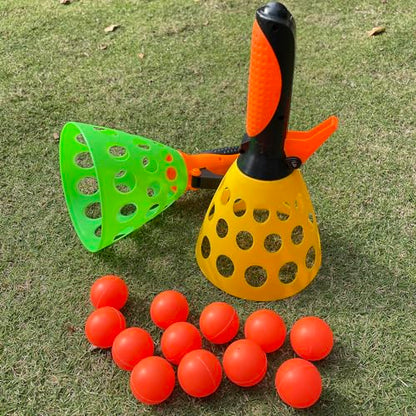 catch ball game for kids, Outdoor Indoor Games, Pop and Catch Ball Family Games with 2 Launcher Baskets and 12 Balls, Summer Beach Yard Sport Birthday Party Gifts Toys Ages 4 5 6 8 12+ Years Old