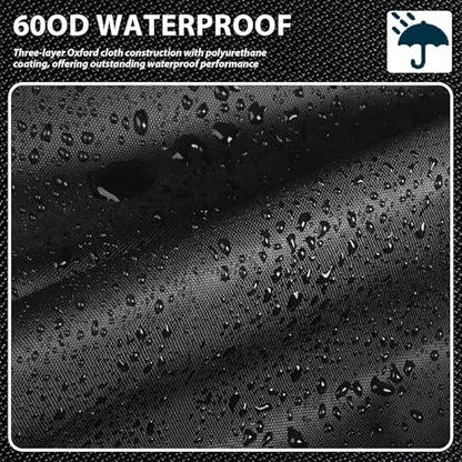 Ping Pong Table Cover Heavy Duty 600D Oxford Waterproof Outdoor Table Tennis Cover Universal for 9x5 FT Foldable Tables, Windproof Buckles, Side Zip Opening, All Weather Protection - size: Folded