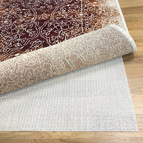 Superior Area Rug Pad, Non-Slip, Non-Skid, Floor Protector, Table Runner, Hardwood And Tile Floors Padding, Washable, Place Mats, Gripper Mat, Slide Stoppers, Rubber Rug Grip, 5' x 8', Cream - size: 5' x 8' (Rectangular)