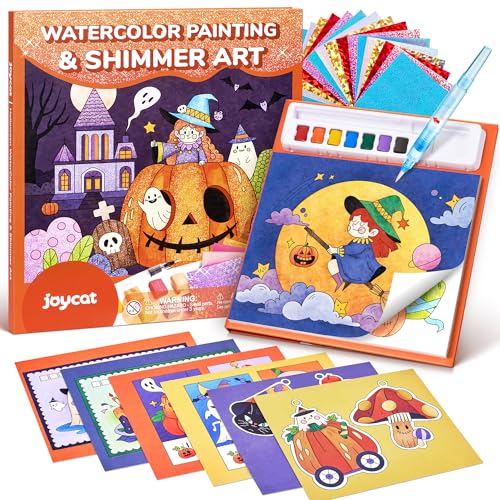 JoyCat Paint with Water Coloring Books, Art & Craft Activity, No Mess Art for Kids Ages 4-8, Craft Kits & Supplies, DIY Creative Activity, Gifts for Girls & Boys (Tiny Elves) - style: Tiny Elves