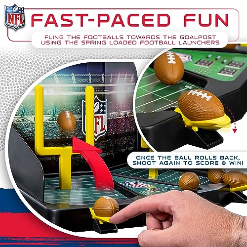 Franklin Sports Mini Football Field Goal Tabletop Game - Flying Field Goal Mini Football for Kids + Adults - Fun Indoor Sports Table Game for All Ages - Tabletop Toy