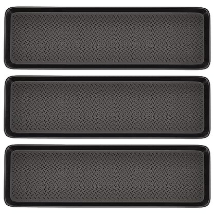 Matace 3 Pack Rubber Extra Large Shoe Tray for Entryway,Long Boot Tray,Slim Boot Mat for Indoor and Outdoor Use,16x55 in, Rectangular (Pack of 3) - size: 55"L x 16"W x 1.2"Th (Pack of 3)