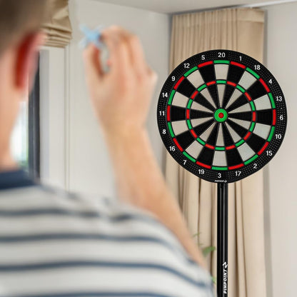 PINPOINT Soft Tip Dartboard | for Home Use with 6 Soft Tip Darts - Lightweight ABS Plastic Board - Optional Premium Soft Tip Darts - style: Soft Tip Darts