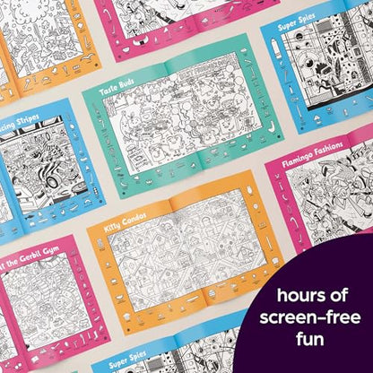 Highlights Hidden Pictures 2026 Activity Books for Kids Ages 6 and Up, 4 Puzzle Books Packed with Hidden Object Fun, Coloring Pages, and Seek and Find Fun