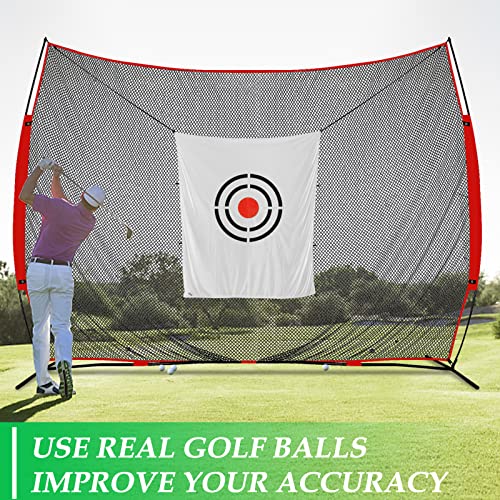Golf Target Hitting Cloth - 6 X 5 FT White Fast Setup Sturdy Practice Trainers Basement Yard for Golfers Adults Players Teens Gifts