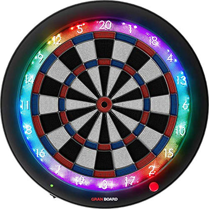 GRAN BOARD 3s LED Bluetooth Dartboard(Blue) with Special Bracket