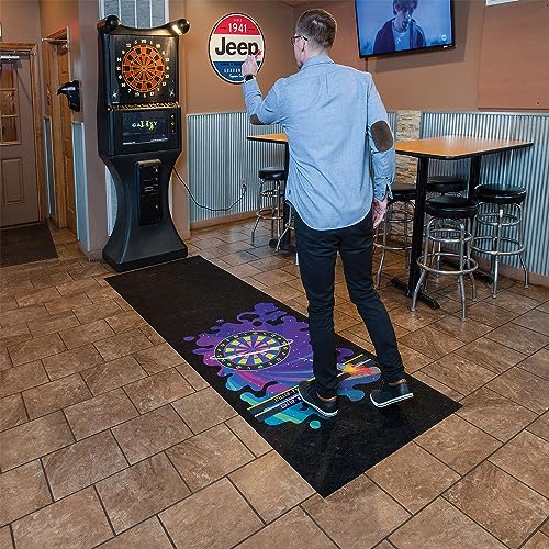 Pig Home Solutions Color Burst Design Self-Sticking Dart Mat - style: Cosmic