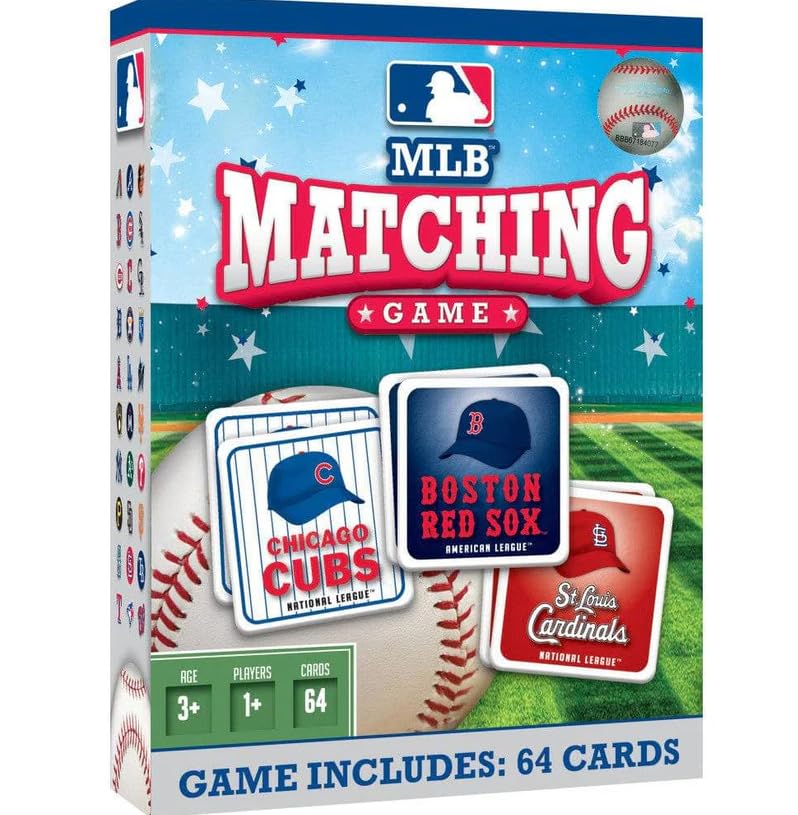 MasterPieces MLB Matching Game, Includes All 30 Baseball Teams, For Ages 3+