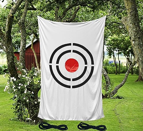 Golf Target Cloth for Net Replacement - Enthusiasts and Professional Golfers Practice Training Aids for Garage/Backyard - style: 5X3FT White Golf Target