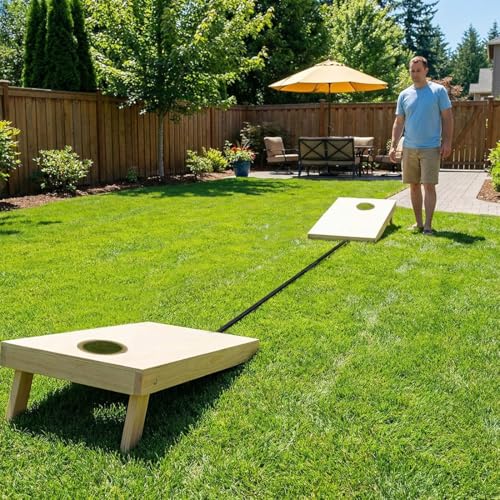 Cornhole Boards Distance Setup Tool, Cornhole Game Measuring Device, Accessories for Corn Hole Boards (Regulation 27-Foot Distance)