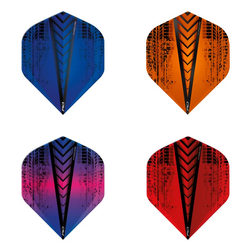 RED DRAGON Hardcore Selection Pack Extra Thick Standard Dart Flights - color: Treads