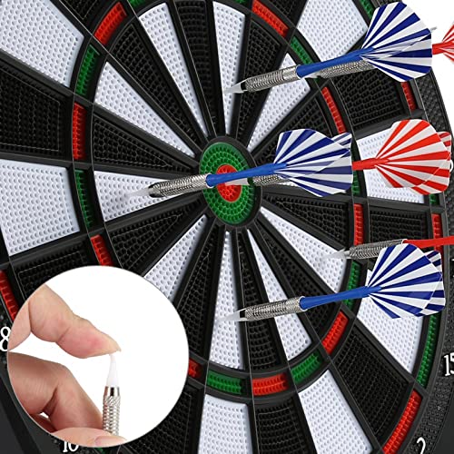 Electronic Dartboard, Hanging Dartboard Game, LCD Scoring Display Game with 6 Plastic Darts for Indoor Sports and Family Entertainment for Several Players