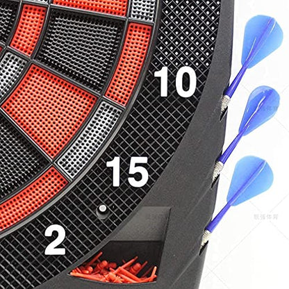 Electronic Dart Board, Electronic Dart Board, Professional Soft Dart Target, Practice Dart Machine with LCD Scoreboard, Powered by AC Adapter Or Battery, for Indoor Garden