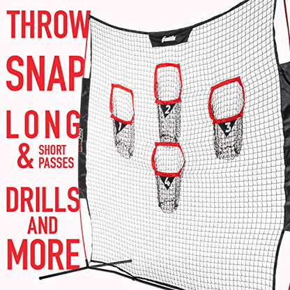 Franklin Sports Football Accuracy Targets- Kicking and Throw Training - 2 in 1 Football Target - 7' x 4' or 8' x 8' - size: 8' x 8'