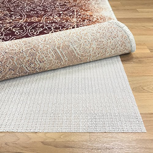 Superior Area Rug Pad, Non-Slip, Non-Skid, Floor Protector, Table Runner, Hardwood And Tile Floors Padding, Washable, Place Mats, Gripper Mat, Slide Stoppers, Rubber Rug Grip, 9' x 12', Cream - size: 9' x 12' (Rectangular)