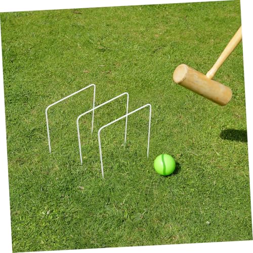 Yardwe 10pcs Durable Replacement Wickets for Outdoor Lawn Games for Family Fun and Skill Development Easy Setup for Backyard Activities