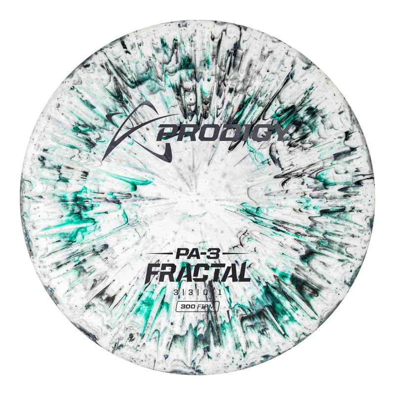 Prodigy Disc PA-3 300 Fractal | Straight Disc Golf Putter | Firm Grippy Plastic | Straight Disc Golf Approach Disc | Beaded Disc Golf Putter | Colors May Vary - color: 300-Firm