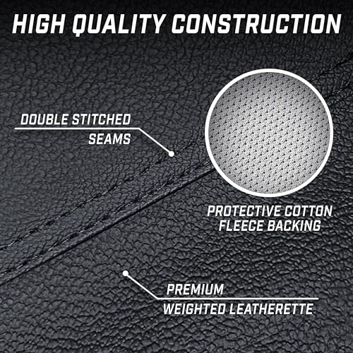 GoSports 6, 7, 8 & 9 ft Premium Leatherette Pool Table Cover - Waterproof & Tearproof - Heavy Duty Indoor & Outdoor Billiard Table Cover - color: Black, style: 9 ft (112" L x 62" W x 8" H)