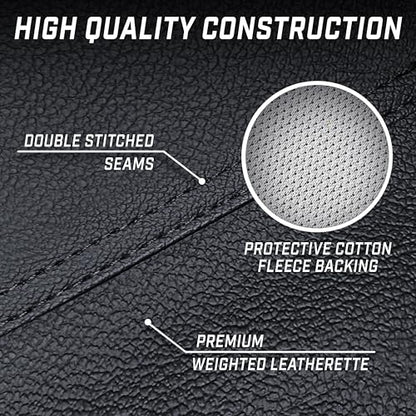 GoSports 6, 7, 8 & 9 ft Premium Leatherette Pool Table Cover - Waterproof & Tearproof - Heavy Duty Indoor & Outdoor Billiard Table Cover - color: Black, style: 9 ft (112" L x 62" W x 8" H)