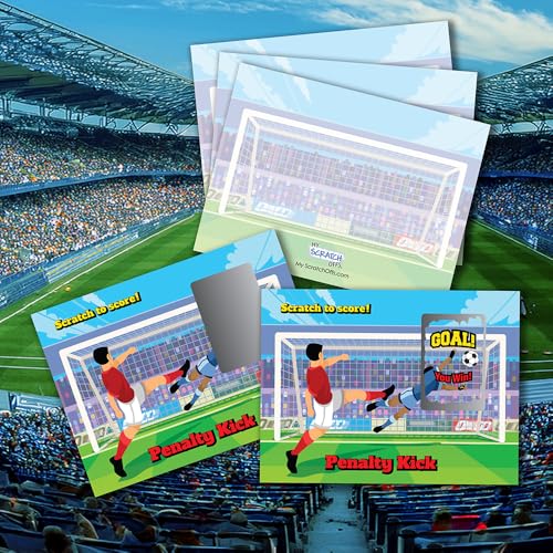 My Scratch Offs Soccer Penalty Kick Scratch Off Game Cards 26 Pack - 2 Winning and 24 Sorry - style: Soccer Penalty Kick