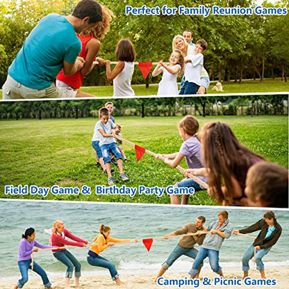 CWLAKON Potato Sack Race Bags, Tug of War Rope 40 Feet for Kids and Adults, Field Day Outdoor Outside Yard Lawn Carnival Activities