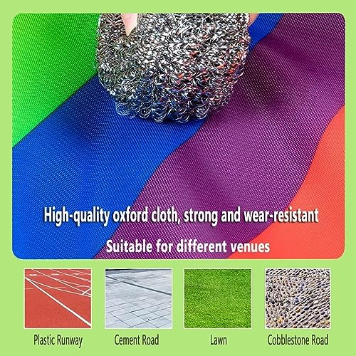 2 PCS Teamwork Games Playing Run Mat Outdoor Carnival Event Team Building Game(Adult-8M) - size: Adult-8M