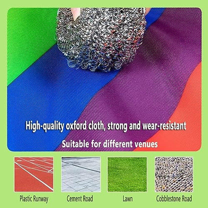 2 PCS Teamwork Games Playing Run Mat Outdoor Carnival Event Team Building Game(Kids-6M) - size: Kids-6M