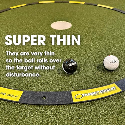 EyeLine Golf Target Circle as Training Aid – Ideal for Chipping and Pitching – Super Thin with Foldable Configurations. Bright Color Markings Easy Sighting. Made in USA - color: 3 Foot Circle