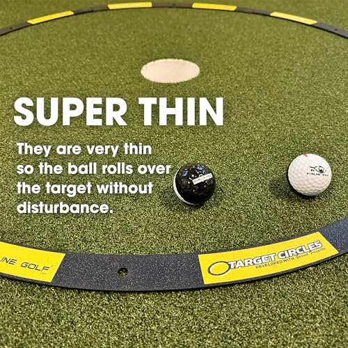 EyeLine Golf Target Circle as Training Aid – Ideal for Chipping and Pitching – Super Thin with Foldable Configurations. Bright Color Markings Easy Sighting. Made in USA - color: 6 Foot Circle