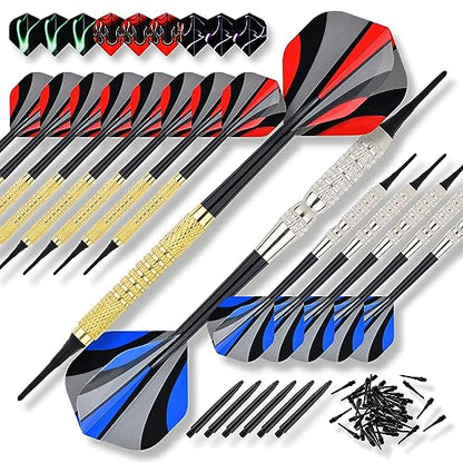 Steel Tip Darts Set 18 Grams15 Pack Steel Barrels - style: s pc 15