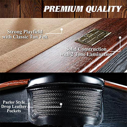 Barrington Billiards Multiple Styles Pool Table, Preassembled Playfields with Complete Billiard Accessory Sets, Perfect for Family Game Rooms | Multiple Styles - style: 7' - Belmont