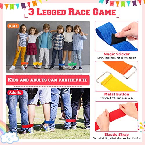 40 Packs Outdoor Games Potato Sack Race Bags for Kids and Adults, with 3 Legged Race Bands, Egg and Spoon Race Backyard Field Day Birthday Party Games Outdoor Carnival Lawn Games Kids and Family
